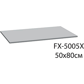 Коврик для ванной FIXSEN Visa FX-5005X 50х80см голубой/серый