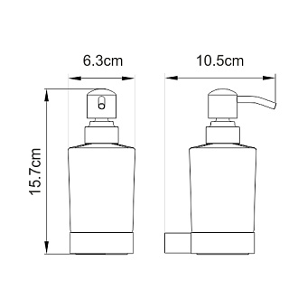 Дозатор WASSERKRAFT Sauer K-7900 K-7999 золото