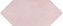 Настенная плитка KERAMA MARAZZI Фурнаш 35024 грань розовый светлый глянцевый 14х34см 0,709кв.м. глянцевая
