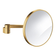 Косметическое зеркало GROHE Selection 41077GN0 20х20см золото с увеличением