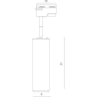 Трековый светильник Arte Lamp PERISCOPIO A1412PL-1BK 12Вт LED чёрный для однофазного трека