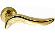 Дверная ручка нажимная COLOMBO Piuma AR11 полированная латунь