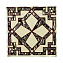 Вставка Роскошная мозаика ВБ 34 золотой/чёрный 6,6х6,6см 0,004кв.м.
