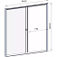 Душевая дверь RADOMIR Вита 1-63-6-0-0-1120 200х160см стекло прозрачное