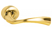 Дверная ручка нажимная MORELLI СОН MH-15 SG/GP золото/матовое золото