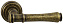 Дверная ручка нажимная VANTAGE BR V16 состаренная бронза