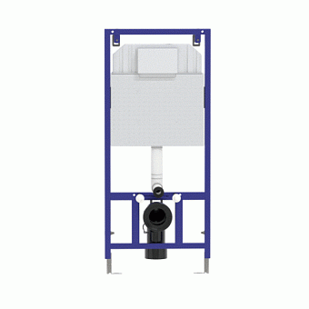 Комплект для установки подвесного унитаза BERGES NOVUM D3 с панелью смыва хром глянец