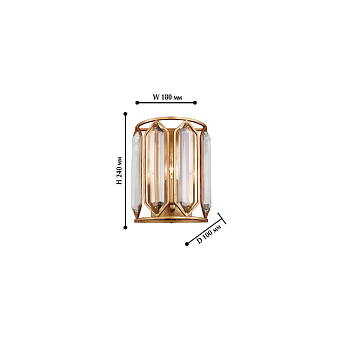 Бра Favourite Royalty 2021-1W 40Вт E14