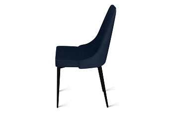 Кухонный стул AERO 50х58х91см велюр/сталь Dark Blue