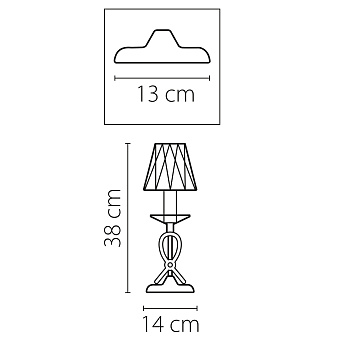 Настольная лампа Lightstar Riccio 705912 40Вт E14