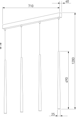 Светильник подвесной TK Lighting Piano 6426 60Вт G9