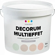 Декоративное покрытие VINCENT DECOR Decorum Multieffet Разнообразие фактур 18кг