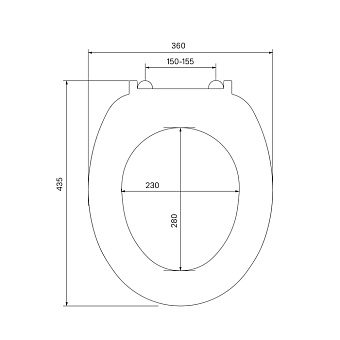 Сиденье для унитаза IDDIS ID 01 061.1 bel без микролифта