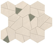 Керамическая мозаика Atlas Concord Италия Boost Pro A0QN Ivory Mosaico Hex Olive 28,5х25см 0,428кв.м.