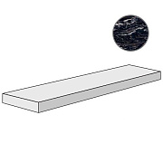 Плитка для ступеней ABK Sensi Gems PF60005661 Angolare Top Sx Titanium Black 120х32см 0,384кв.м. матовая