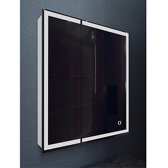 Шкаф зеркальный Azario Minio CS00075843 16х70х80см с подсветкой