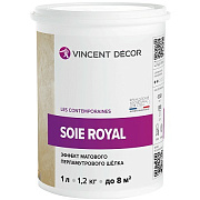 Декоративное покрытие VINCENT DECOR Soie Royal Эффект матового перламутрового шёлка 1,3кг