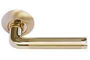 Дверная ручка нажимная MORELLI КОЛОННА MH-03 SG/GP золото/матовое золото