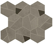 Керамическая мозаика Atlas Concord Италия Boost Pro A0QP Taupe Mosaico Hex Coffee 28,5х25см 0,428кв.м.