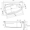 Ванна акриловая CERSANIT JOANNA 63334 140х90см угловая