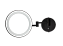 Косметическое зеркало Bertocci Specchi 188 6126 0800 19х19см чёрный (матовый) с увеличением