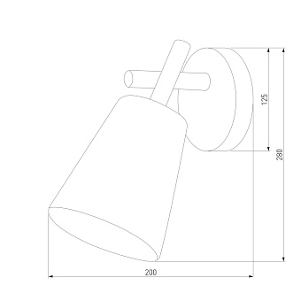 Светильник настенный TK Lighting Vaio 819 60Вт E27