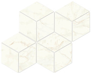 Керамическая мозаика Atlas Concord Италия Marvel Shine A42K Calacatta Delicato Mosaico Esagono Lapp 30х35см 0,42кв.м.