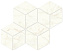 Керамическая мозаика Atlas Concord Италия Marvel Shine A42K Calacatta Delicato Mosaico Esagono Lapp 30х35см 0,42кв.м.