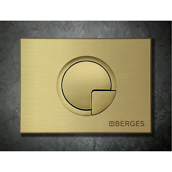 Кнопка для инсталляции BERGES NOVUM R8 бронза