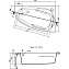 Ванна акриловая CERSANIT JOANNA 63337 150х95см угловая