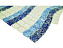 Стеклянная мозаика Роскошная мозаика МС 1090 белый/голубой/синий 30х30см 0,54кв.м.