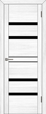 Межкомнатная дверь Uberture UniLine 30030 Белый велюр Экошпон 900х2000мм остеклённая