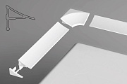 Планка декоративная универсальная NEW 11мм/1,1м белая (( XB461100001)