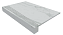 Плитка для ступеней ESTIMA Montis Set/Steptrade/MN01_NS/33x120/Riser/MN01_NS/14,5x12 White 120х33смкв.м. неполированная