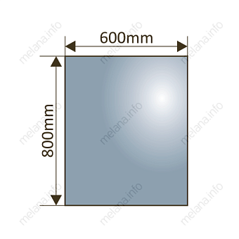 Зеркало MELANA MLN-LED018 80х60см с подсветкой