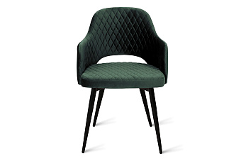 Кухонный стул AERO 54х54х80см велюр/сталь Dark Green