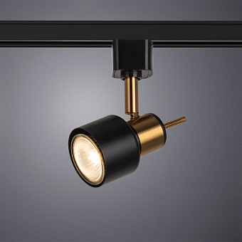 Трековый светильник Arte Lamp ALMACH A1906PL-1BK 50Вт GU10 чёрный для однофазного трека