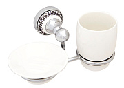 Набор аксессуаров для ванной FIXSEN Bogema FX-78506+08 белый/хром 2 предметов