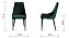Кухонный стул AERO 50х58х91см велюр/сталь Dark Green