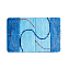 Коврик для ванной MILARDO Whirpool MMI162A 50х80см голубой