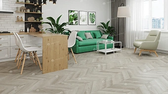 Виниловый ламинат Alpine Floor Дуб Фантазия Chevron ECO 18-1 600х127х5мм 43 класс 1,68кв.м