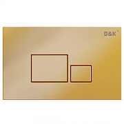 Панель смыва D&K DB1519003 матовое золото