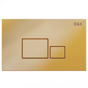 Панель смыва D&K DB1519003 матовое золото