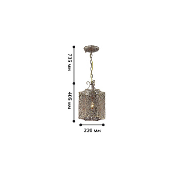 Светильник подвесной Favourite Bazar 1624-1P 60Вт E27