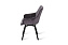 Кухонный стул поворотный AERO 56х61х85см велюр/сталь Dark Grey