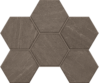 Керамическая мозаика ESTIMA Gabbro Mosaic/GB03_NR/25x28,5/Hexagon Heagon 25х28,5см 0,071кв.м.