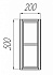 Шкаф подвесной Акватон Брук 1A201101BCDL0 44,3х20х50см дуб латте