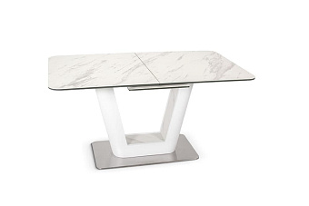 Кухонный стол раскладной AERO 85х140х77см закаленное стекло/керамика/сталь Mrb Pl