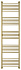 Полотенцесушитель СУНЕРЖА Богема+ прямая 051-0220-1950 состаренная латунь