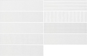 Настенная плитка WOW Gradient 109161 Decor White Matt 7,5х30см 0,444кв.м. матовая